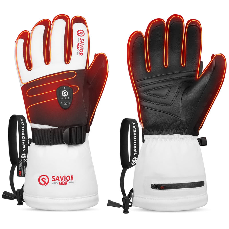 Chargez l'image dans la visionneuse de la galerie, Savior Gants de Ski Chauffants 2.0 – Contrôle Bluetooth, Batterie 3000mAh à Charge Rapide, Étanches
