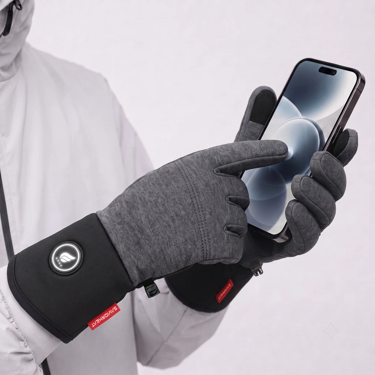 Sous-gants chauffants confort en mélange de laine 05