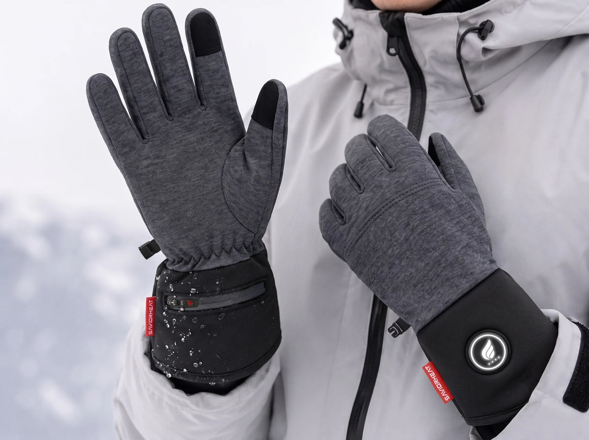 Lavables et résistants au boulochage – sous-gants chauffants confort en mélange de laine Savior Heat