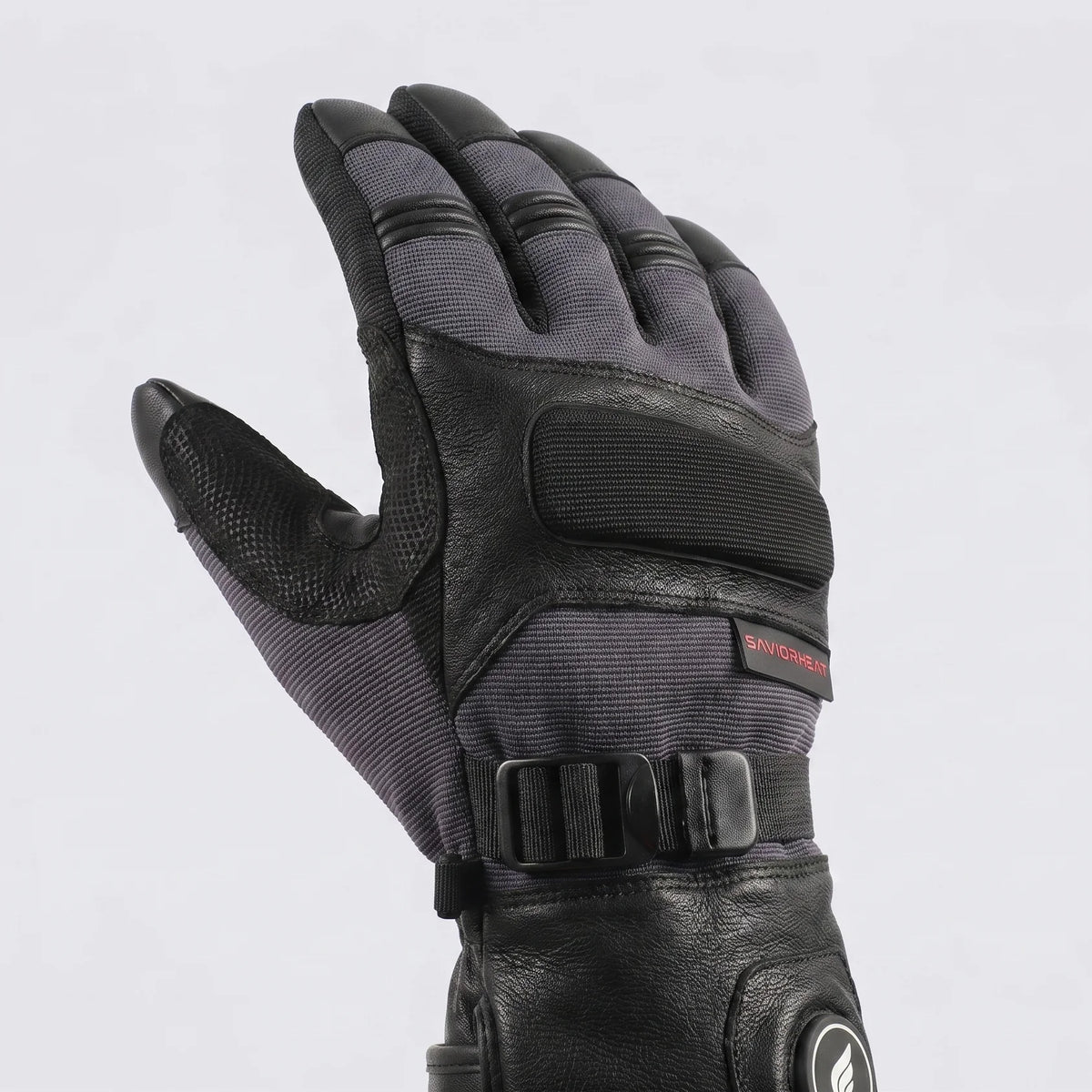 Gants de travail chauffants en cuir de chèvre – Pro Noir 04