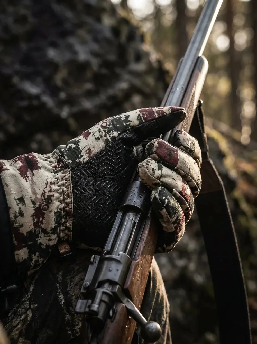 Gants de chasse chauffants Savior Heat HUGP02FC Rock Camo 2.0 imperméables et coupe-vent
