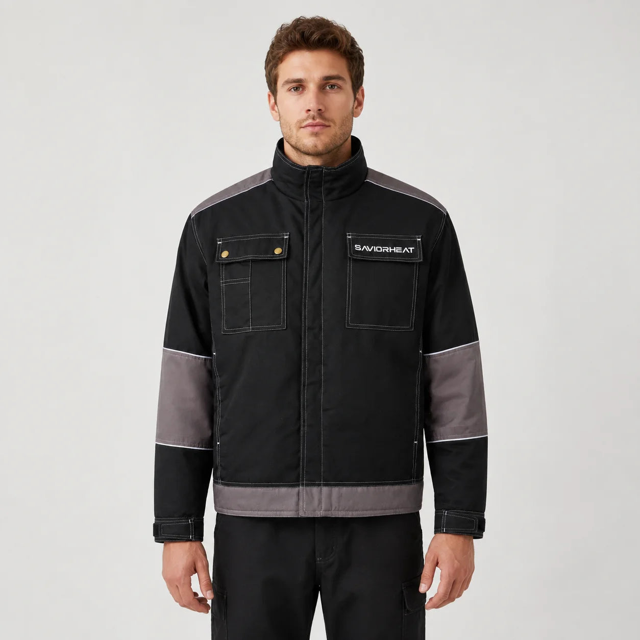 Veste de travail chauffante à doublure confortable 01