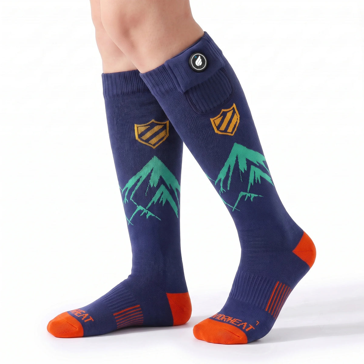 Chaussettes de ski chauffantes rembourrées – Confort en chaussures de ski 06