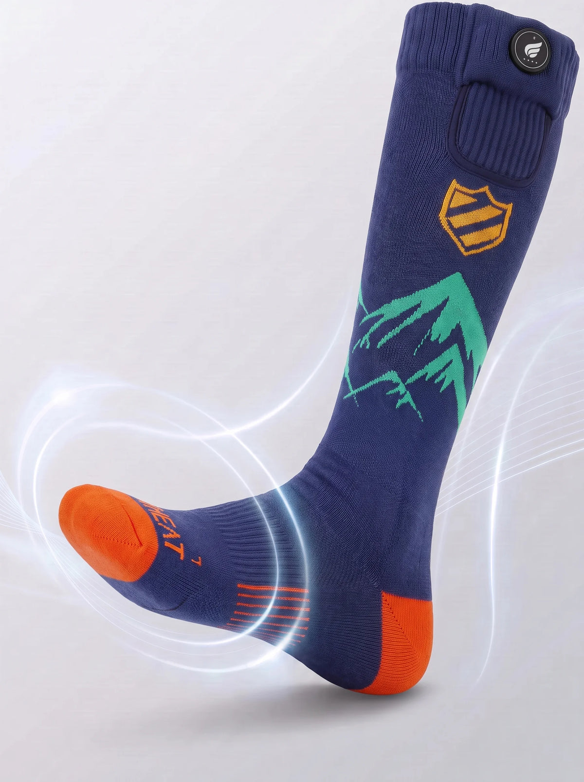 Chaleur ciblée aux orteils – chaussettes de ski chauffantes rembourrées Savior Heat