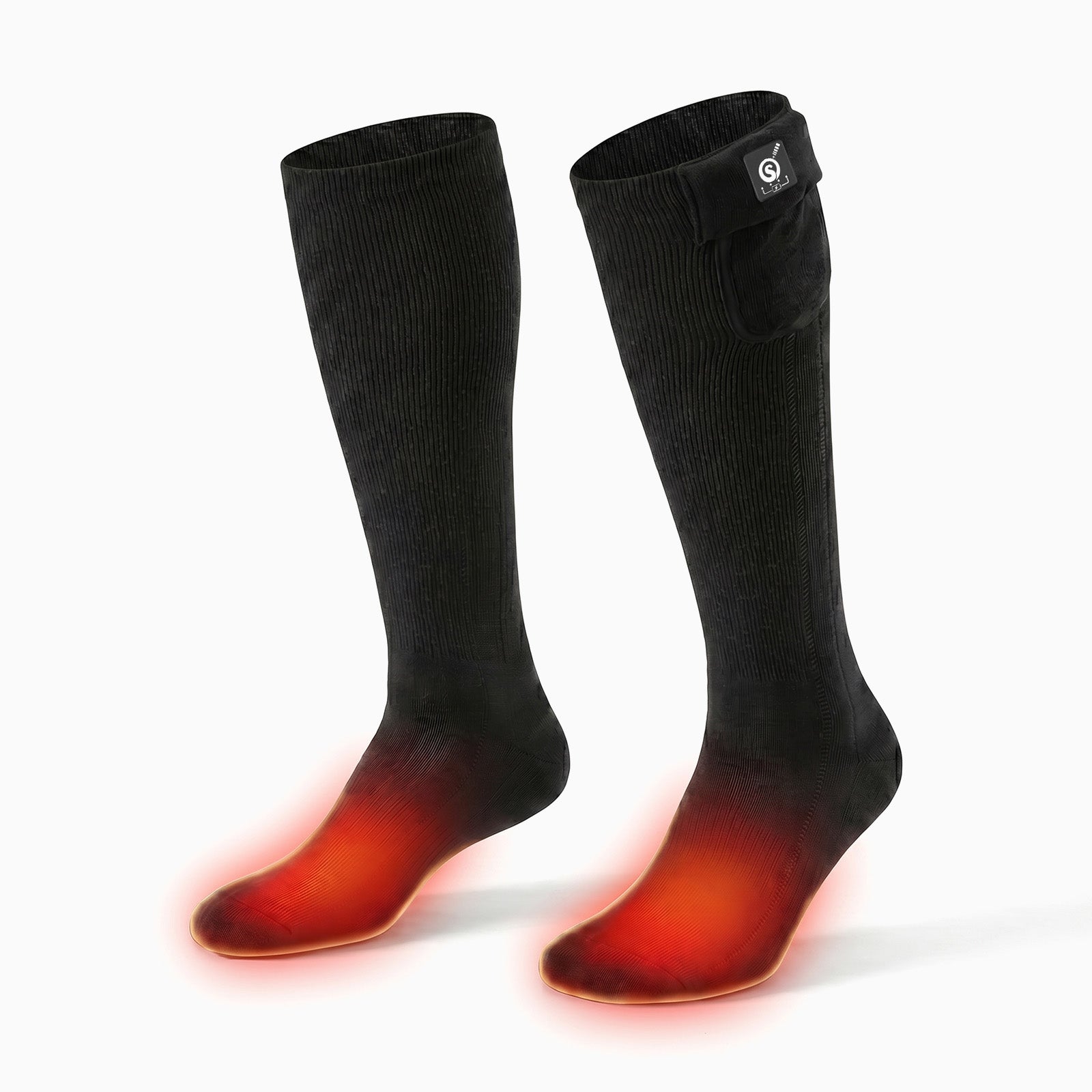 Chaussettes Chauffantes Noires - Chaleur Discrete