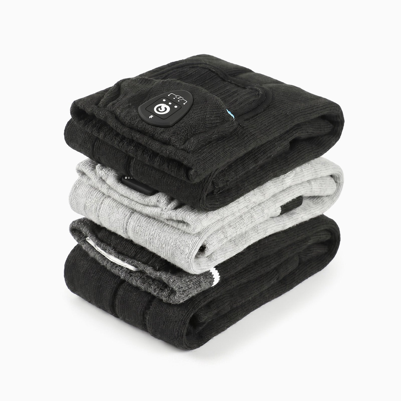 Avec contrôle APP Chaussettes chauffantes Gris/Noir