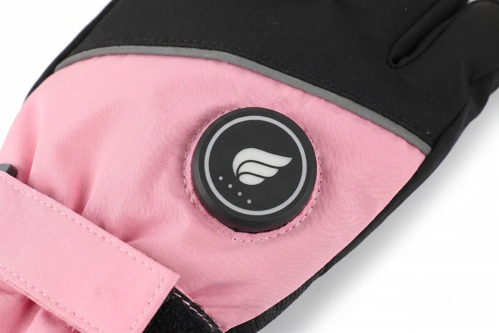 Savior Heat Snow-Ready Lightweight Kids Heated Ski Gloves for skiing and snowboarding