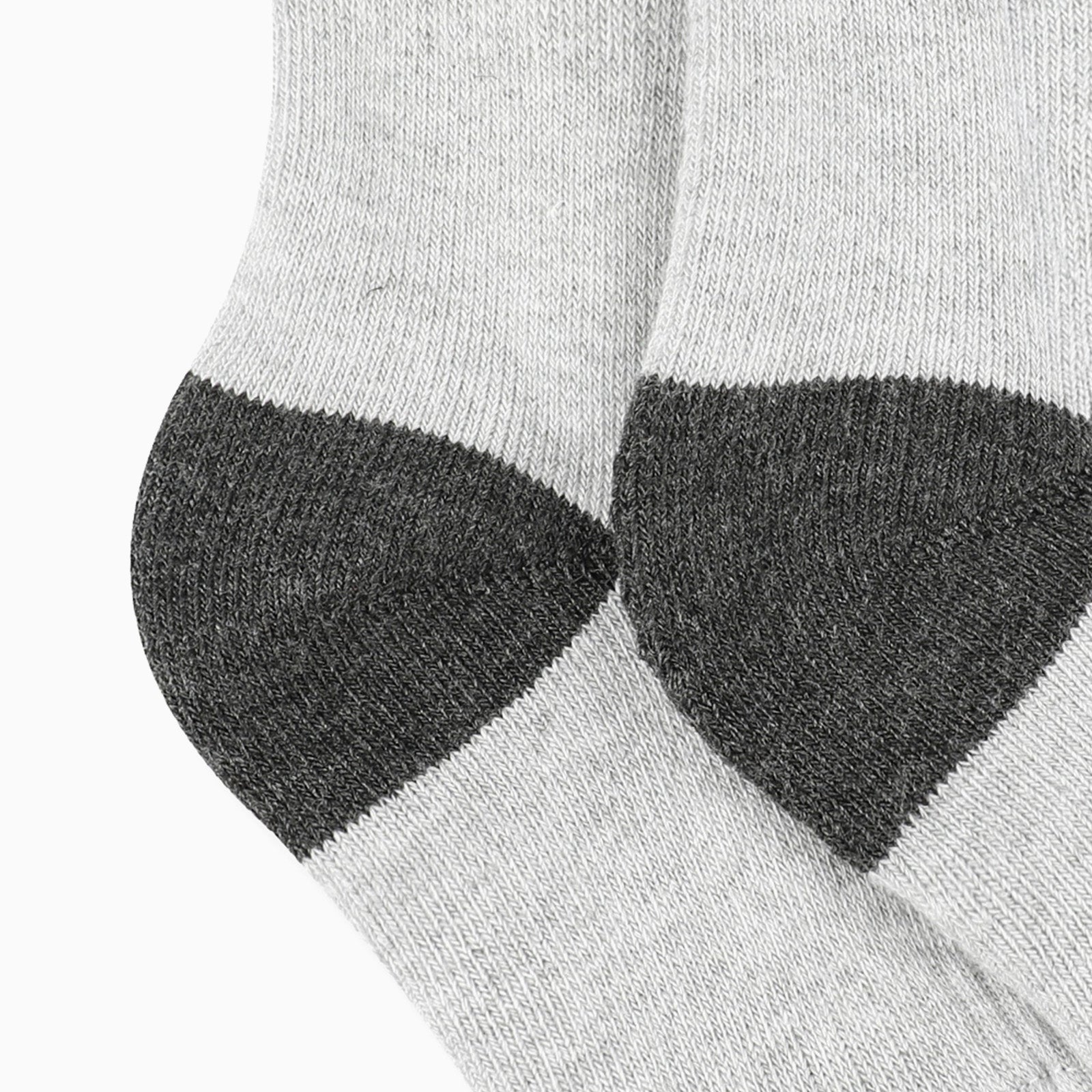 SS01G Chaussettes chauffantes coupe mi-haute gris