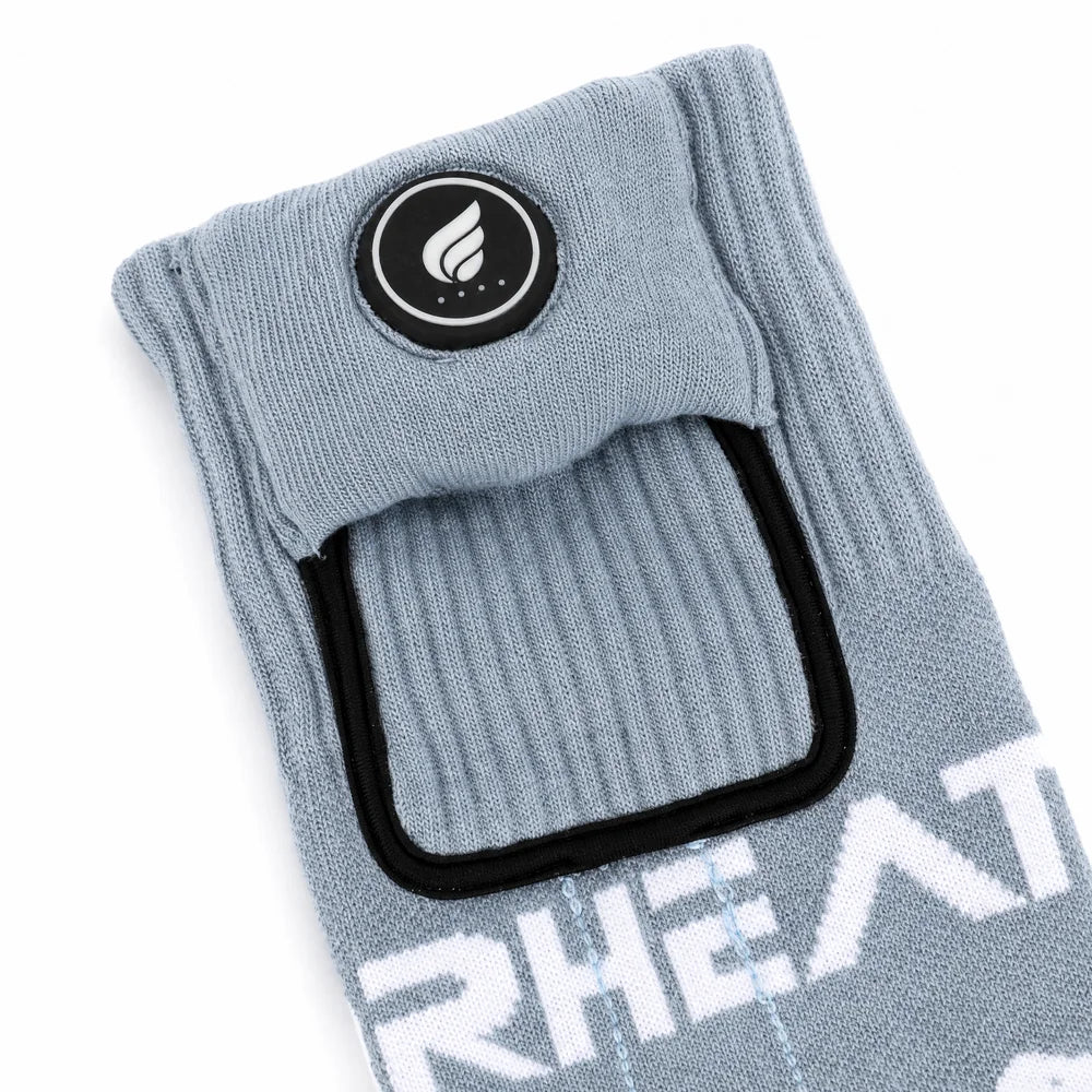 Savior Heat Heat-Transfer Arch Support Heated ski Socks in wool-blend fabric