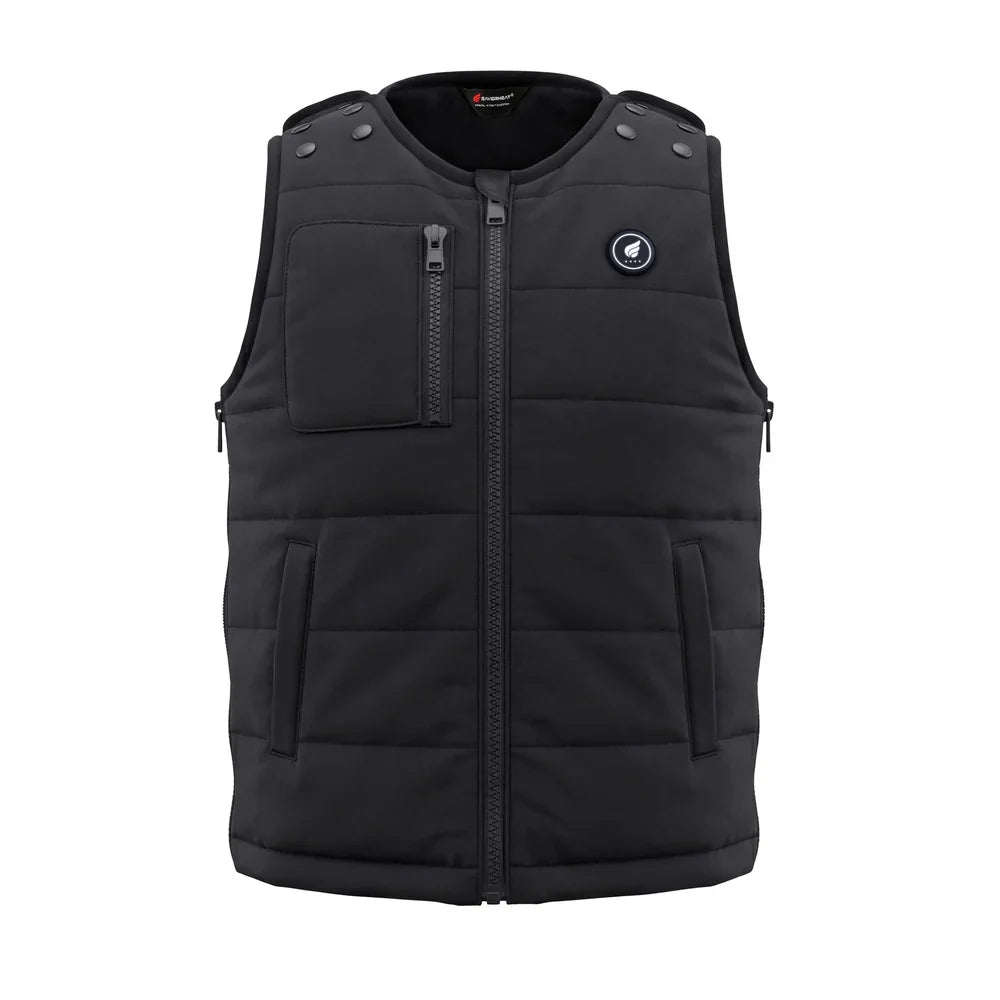 Heating zone coverage on Savior Heat Kids' Adaptive-Fit Smart Heated Vest