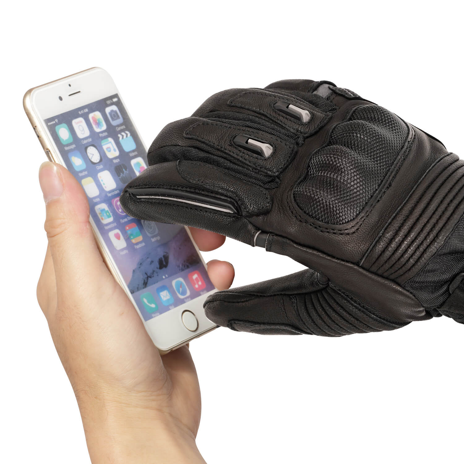 Gants Moto Chauffants Cuir - Performance & Securite