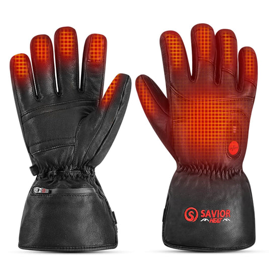 S06 Heated Leather Gloves