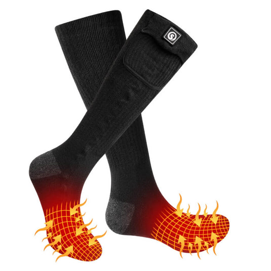 SS03C Black-grey heated socks