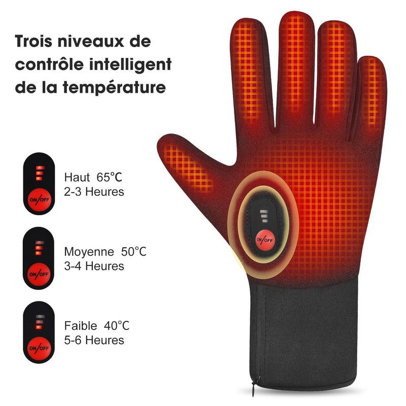 Chargez l&#39;image dans la visionneuse de la galerie, Savior Hiver Chaud Rechargeable Batterie Travail Gants Chauffants
