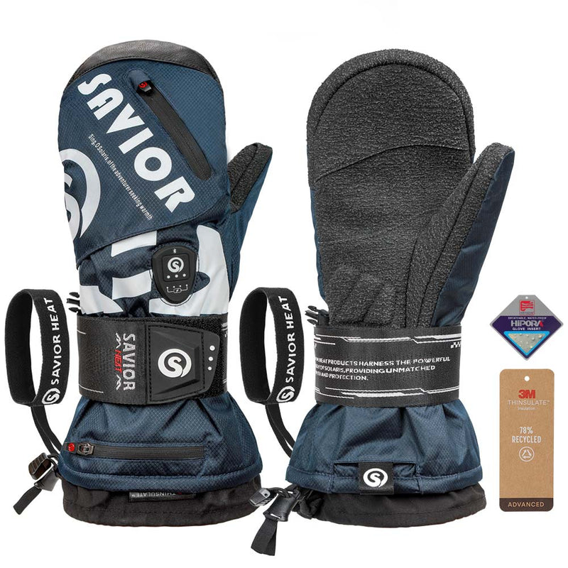 Chargez l&#39;image dans la visionneuse de la galerie, Gants Chauffants SAVIOR HEAT - Imperméables, Protection Absorbante des Chocs au Poignet - Contrôle de Température Ajustable &amp; Chaleur Durable

