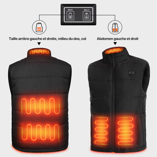 Savior Smart Temperature Control Batterie Veste chauffante hiver électrique Veste chauffante