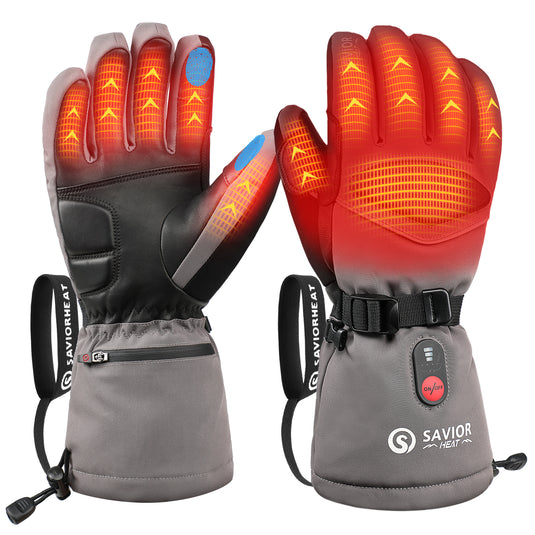 Savior Gants chauffants Upgraded 2.0- 7.4V Fast Charging,Touchscreen Compatible