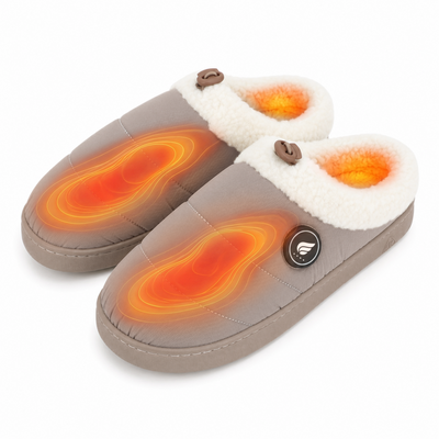 Chaussons Chauffants a Manchette Ajustable - Confort