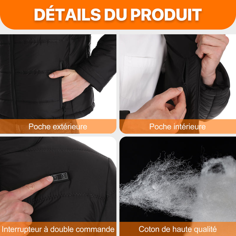 Load image into Gallery viewer, Hiver Hommes Chauffé électriquement Vêtements d&#39;extérieur Garder au chaud
