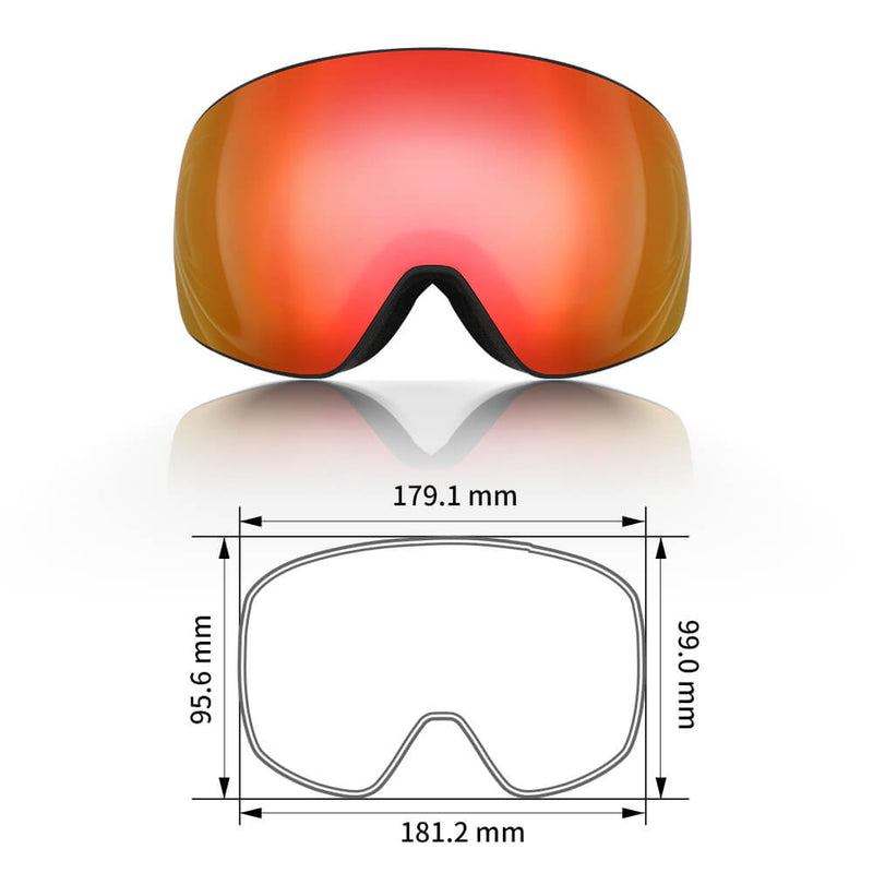 Load image into Gallery viewer, Orange Savior ski goggles 

