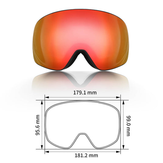 Orange Savior ski goggles 