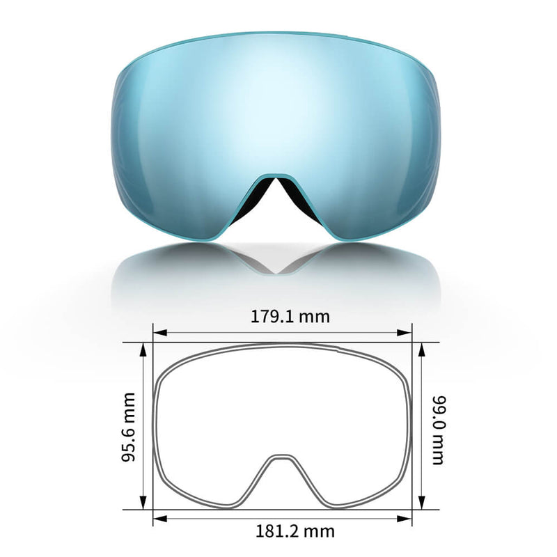 Load image into Gallery viewer, Blue Savior ski goggles 
