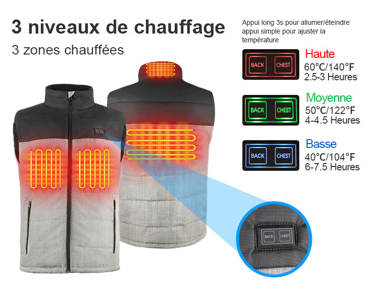 Load image into Gallery viewer, Savior Gilet chauffant homme automne hiver pour la chasse et le ski
