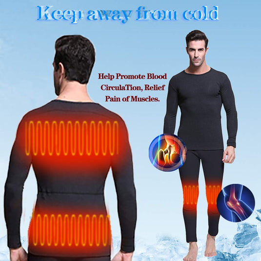 SAVIOR Couche de base chauffante pour sous-vêtements thermiques et vêtements d'hiver pour hommes