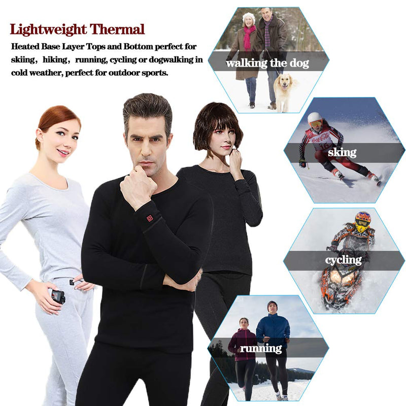 Load image into Gallery viewer, SAVIOR Heated Base Layer for Men&#39;s Thermal Underwear and Winter Wear
