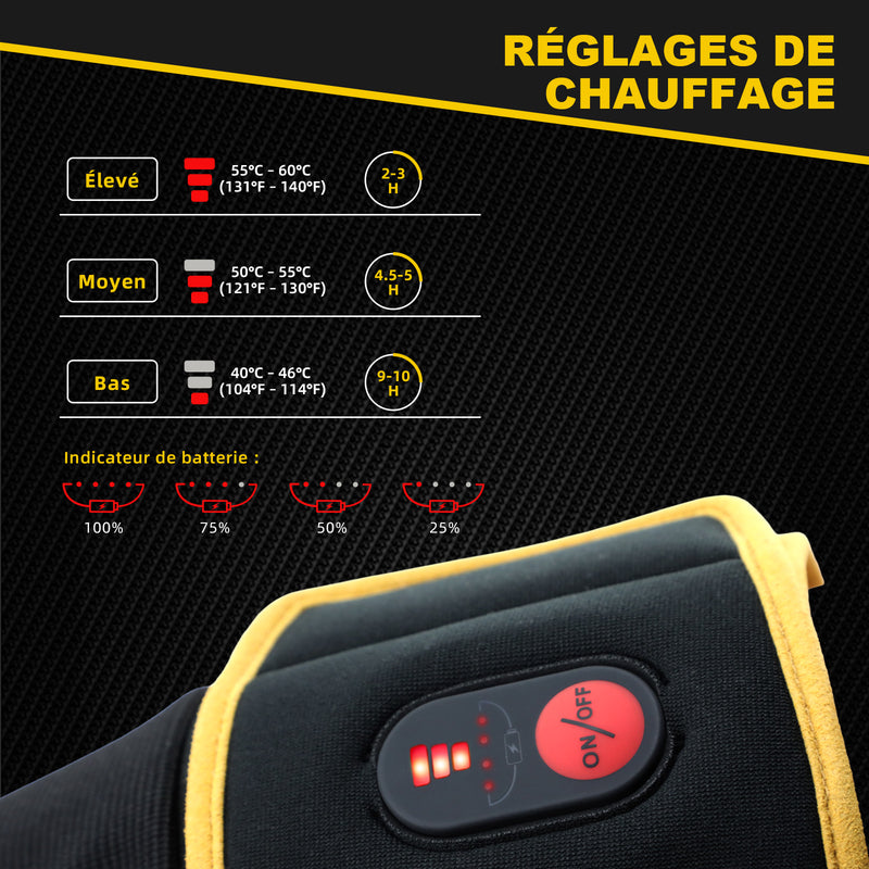 Chargez l&#39;image dans la visionneuse de la galerie, Gants Chauffants SAVIOR HEAT – Chaleur et Protection Ultimes pour le Travail par Temps Froid
