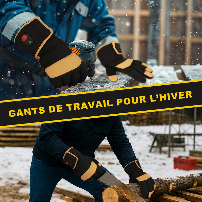 Chargez l&#39;image dans la visionneuse de la galerie, Gants Chauffants SAVIOR HEAT – Chaleur et Protection Ultimes pour le Travail par Temps Froid
