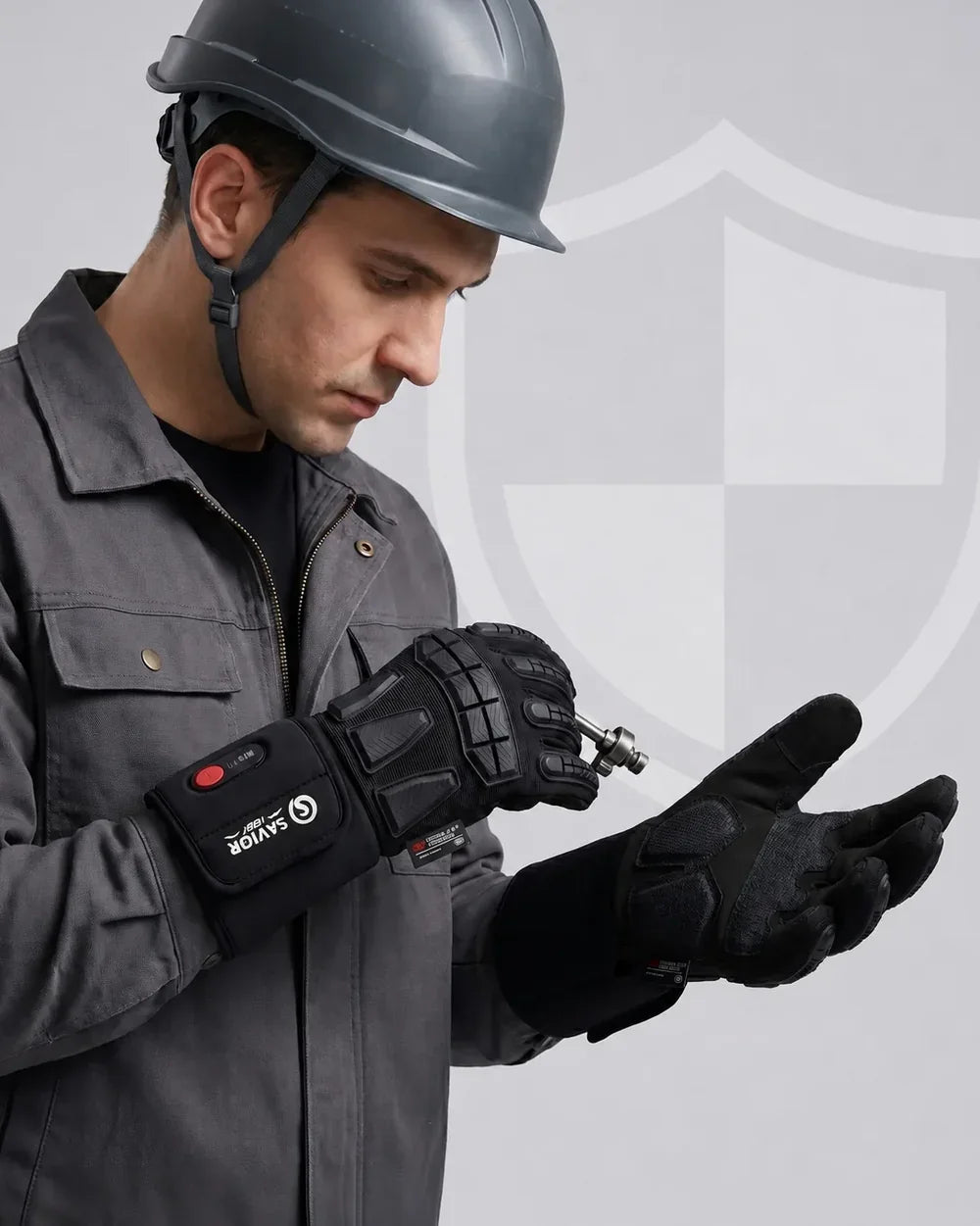 Gants chauffants Savior Heat GVFB03 avec grip renforcé antidérapant pour le travail