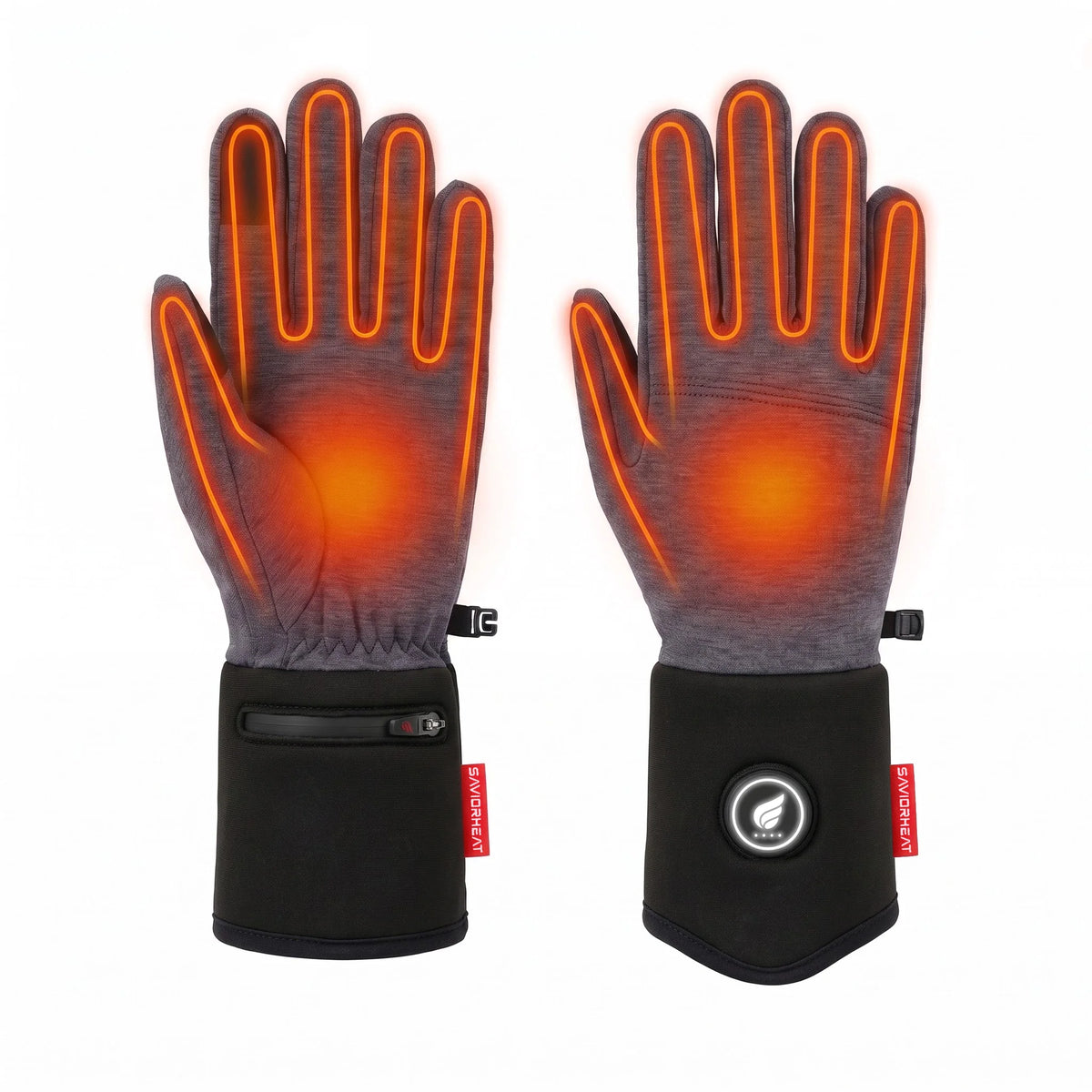 Sous-gants chauffants confort en mélange de laine 02