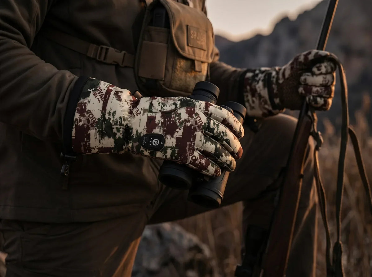 Gants chauffants Savior Heat HUGP02FC Rock Camo 2.0 avec grip renforcé antidérapant