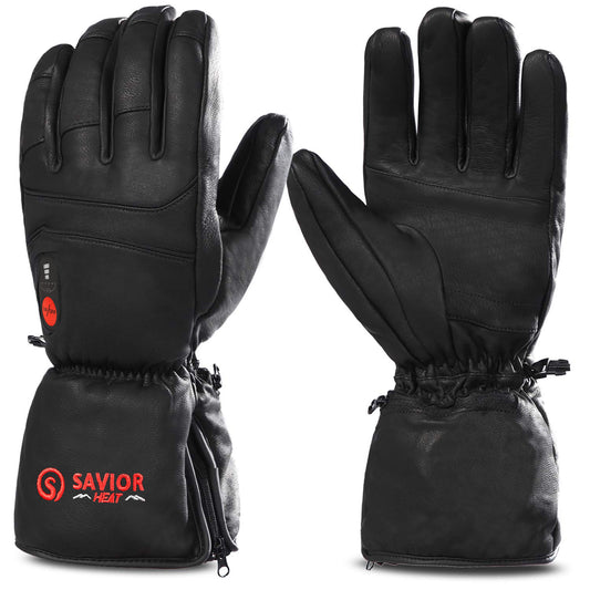 S06 Gants chauffants en cuir