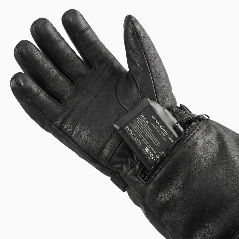 Chargez l'image dans la visionneuse de la galerie, S06 Gants chauffants en cuir

