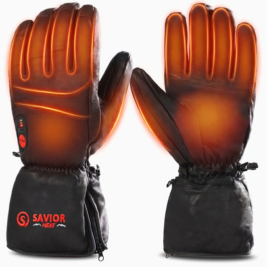 S06 Gants chauffants en cuir