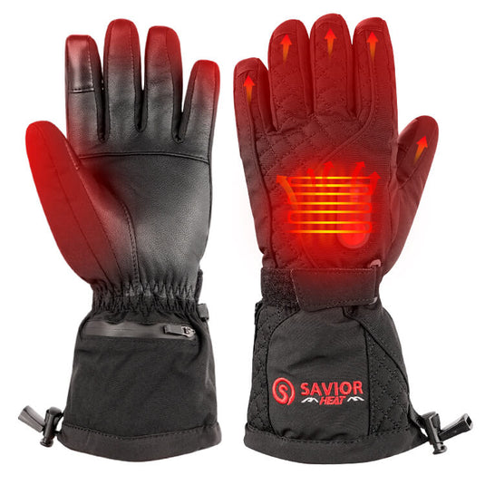 Gants chauffants en cuir Savior