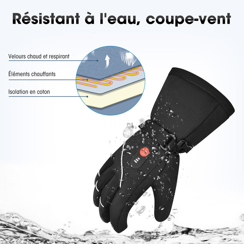 Chargez l&#39;image dans la visionneuse de la galerie, Gants de ski chauffants Savior Hiver coupe-vent Outdoor Sport
