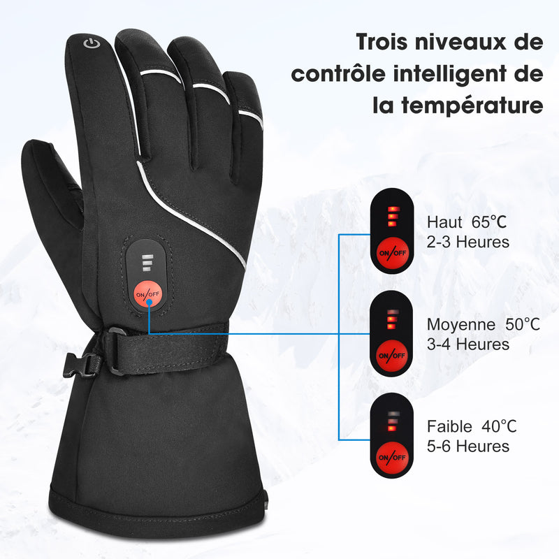 Chargez l&#39;image dans la visionneuse de la galerie, Gants de ski chauffants Savior Hiver coupe-vent Outdoor Sport
