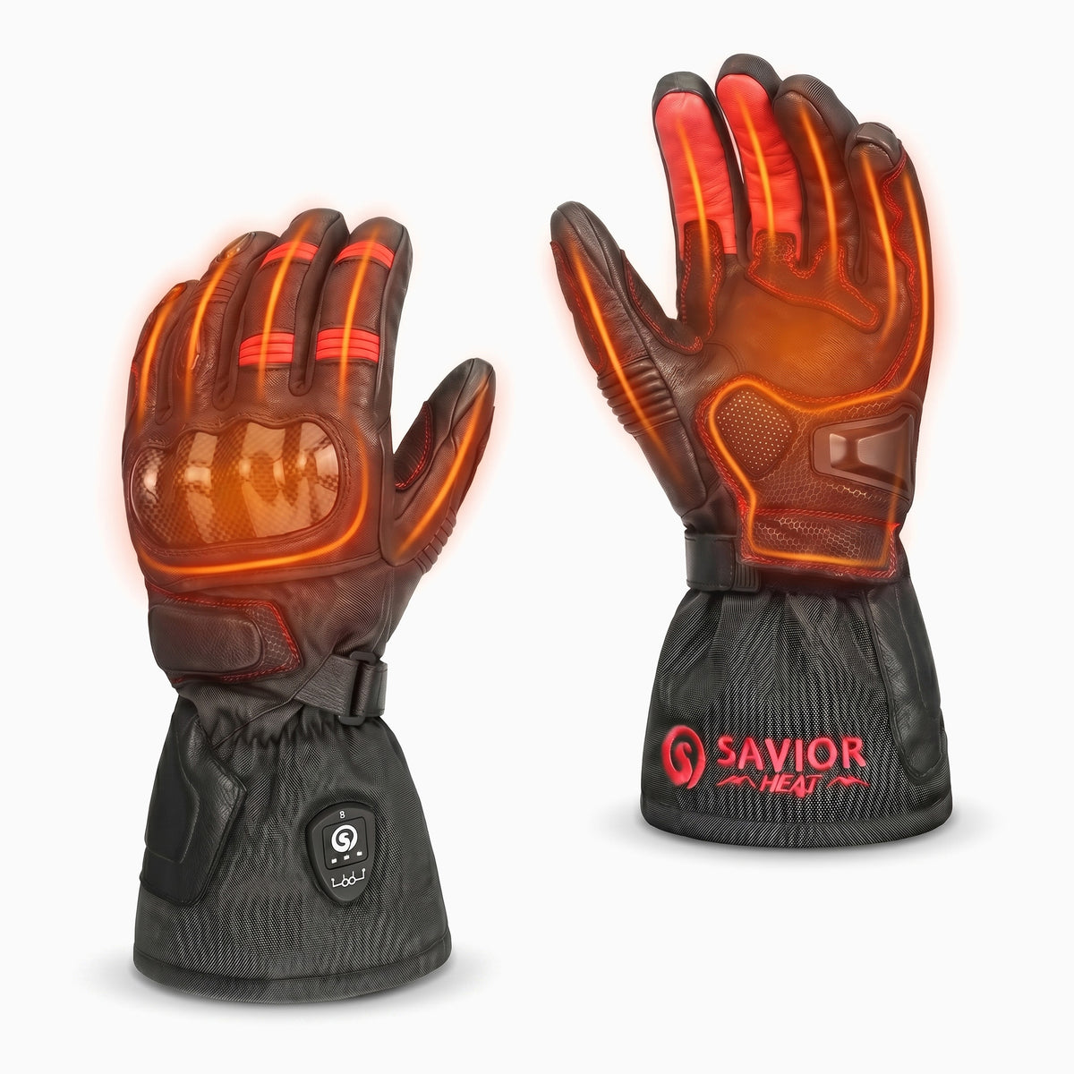 Gants de moto chauffants Savior Bluetooth pour hommes et femmes, fonctionnant sur batterie