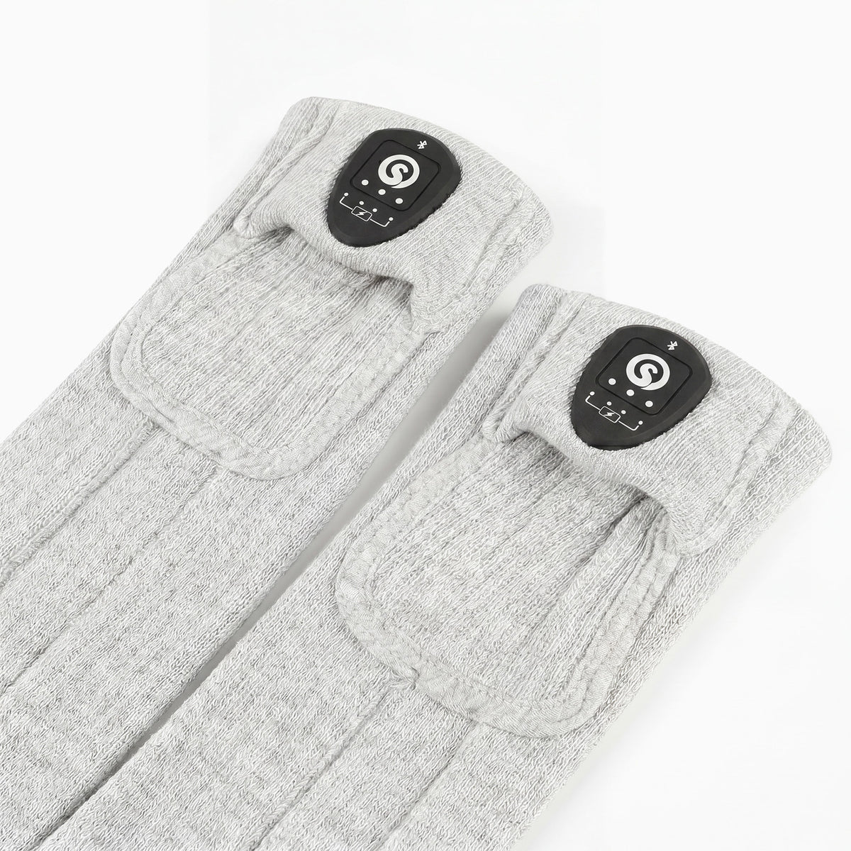 Avec contrôle APP Chaussettes chauffantes Gris/Noir