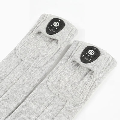 Avec contrôle APP Chaussettes chauffantes Gris/Noir