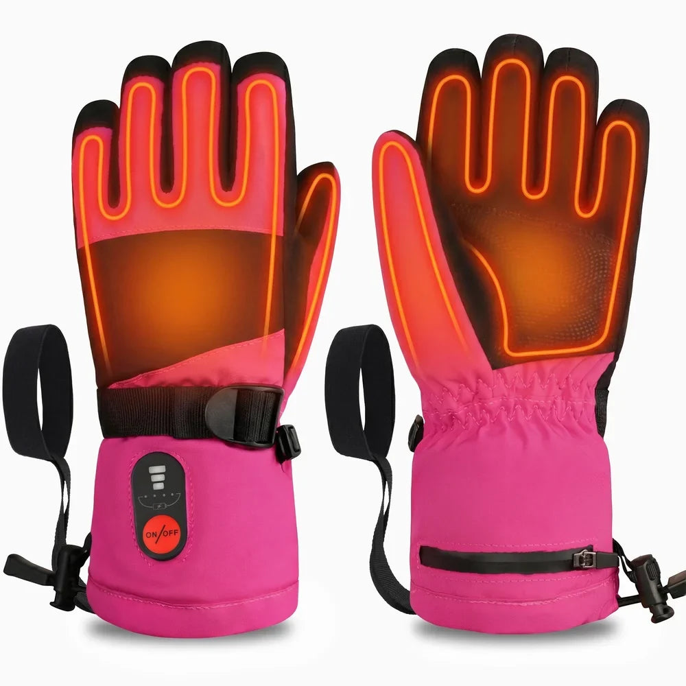 Zones chauffantes des gants chauffants hiver enfant