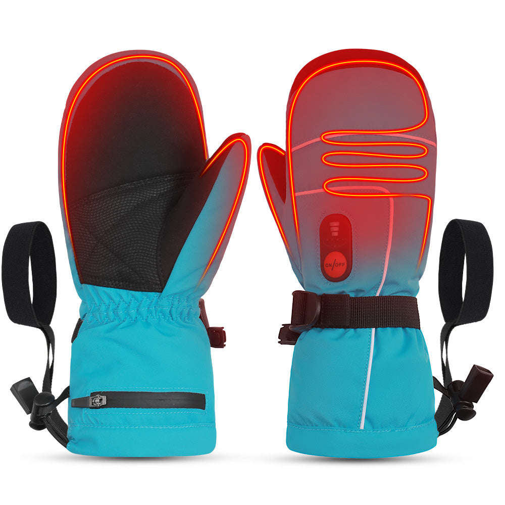 SAVIOR HEAT Gants Chauffants pour Enfants - Confort Chaleureux pour le Ski, le Patinage et les Activités Extérieures
