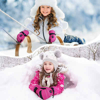 SAVIOR HEAT Gants Chauffants pour Enfants - Confort Chaleureux pour le Ski, le Patinage et les Activités Extérieures