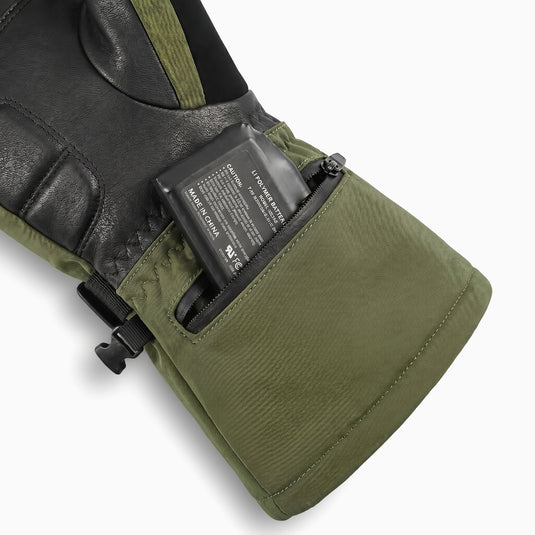Savior Gants chauffants 2.0 avec cuir de chèvre imperméable et charge rapide