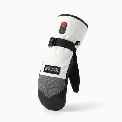 Moufles de Ski Chauffantes - Peau de Mouton Impermeable