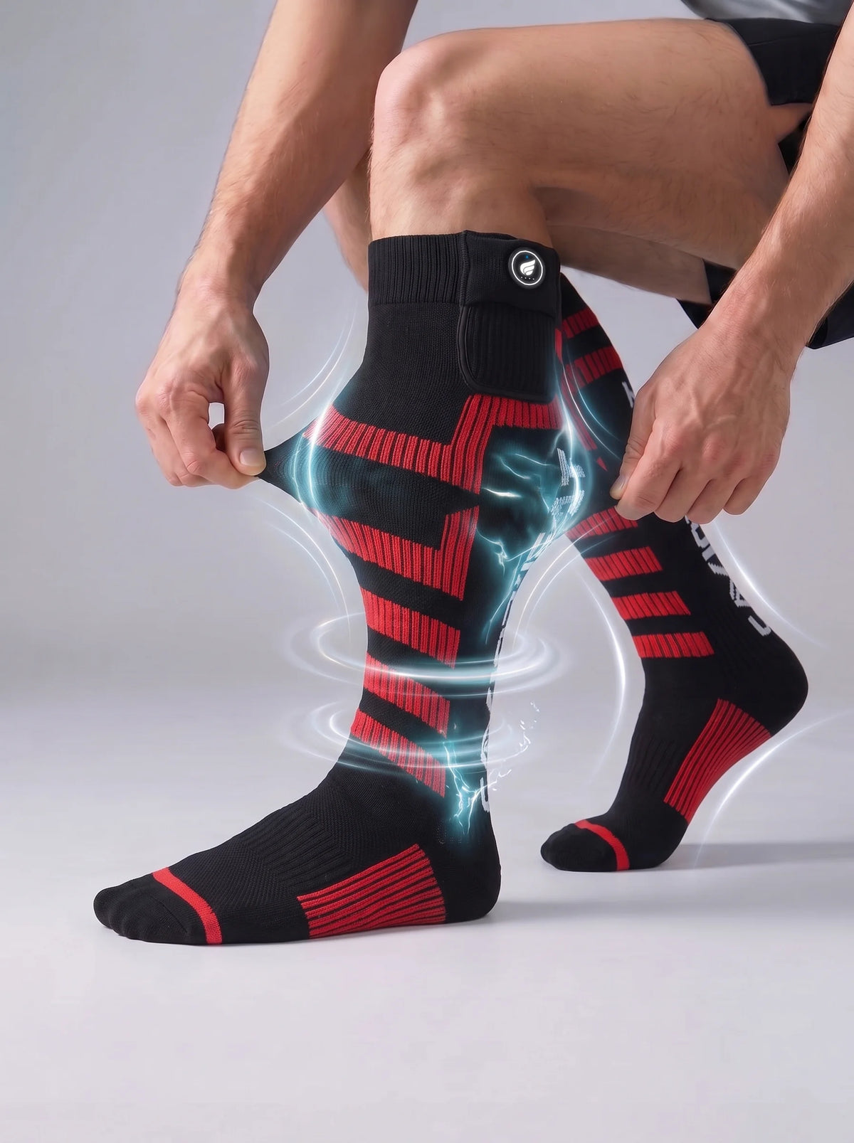Maintien souple – chaussettes de ski chauffantes maintien stable Savior Heat
