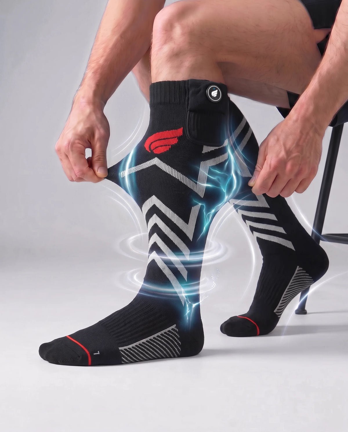 Maintien souple – chaussettes de ski chauffantes Silverline Savior Heat